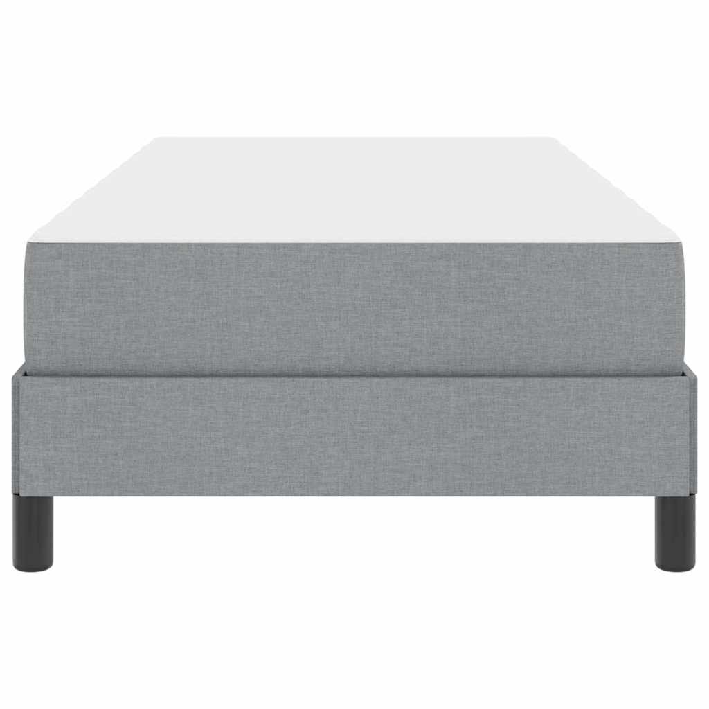 Box spring seng med madras Lysegrå 100 x 200 cm Stof