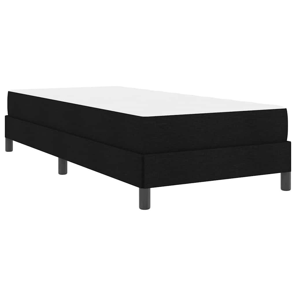 Box spring seng med madras Sort 100 x 200 cm Stof