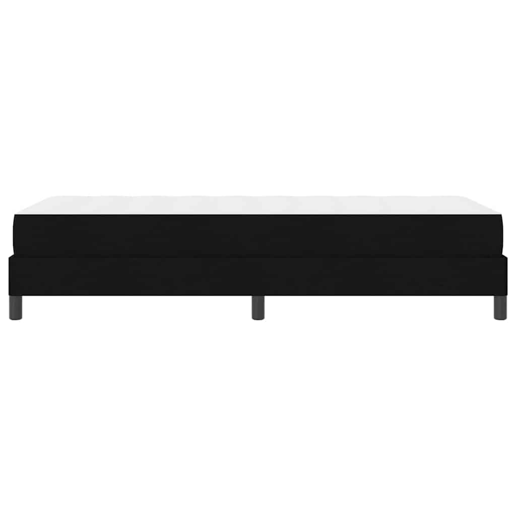Box spring seng med madras Sort 100 x 200 cm Stof