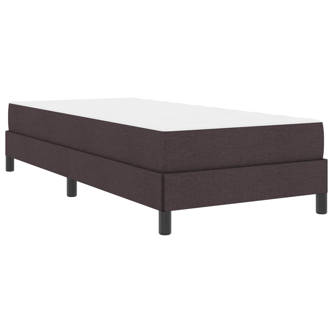 Box spring seng med madras Mørk Brun 100 x 200 cm Stof