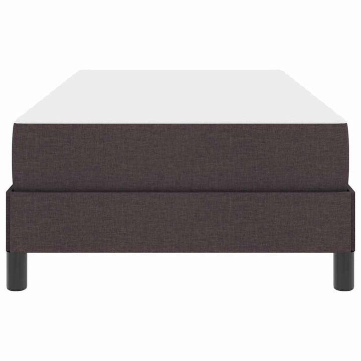 Box spring seng med madras Mørk Brun 100 x 200 cm Stof