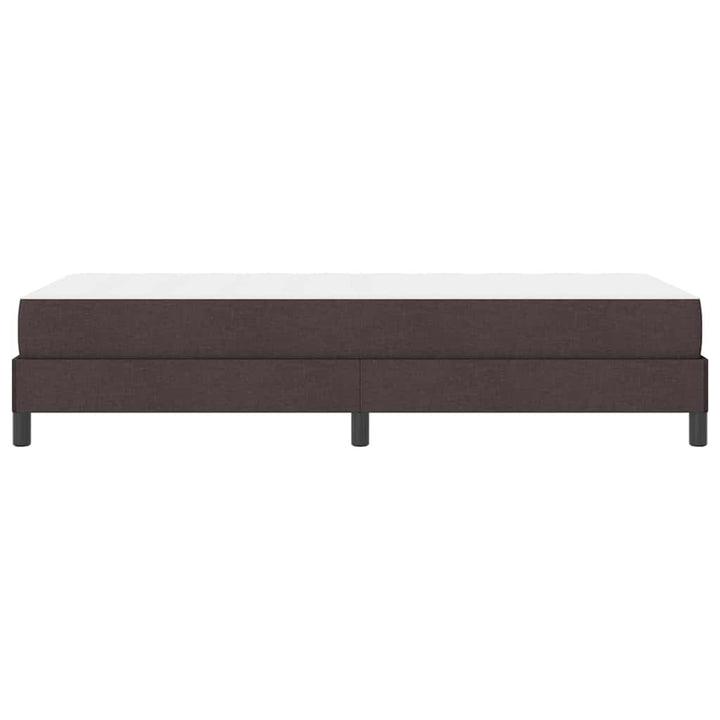 Box spring seng med madras Mørk Brun 100 x 200 cm Stof