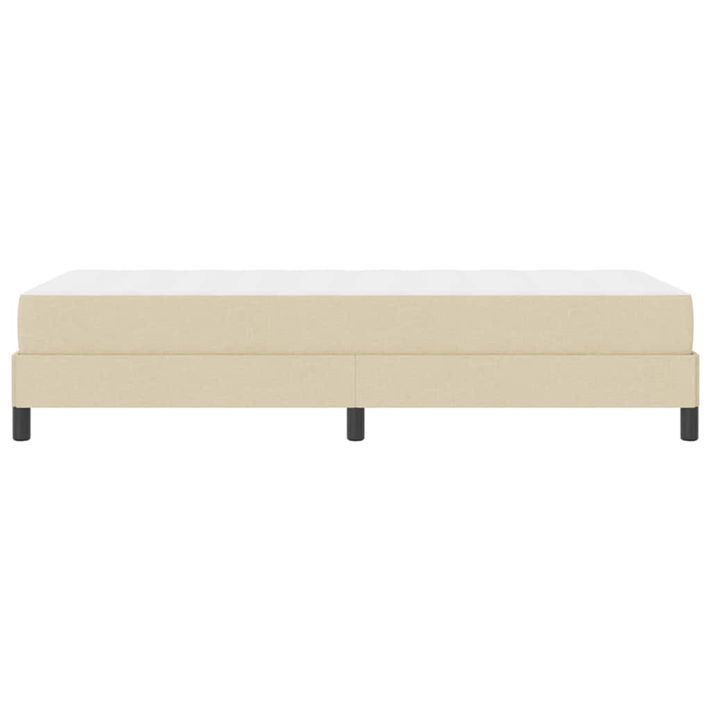 Box spring seng med madras Creme 100 x 200 cm Stof