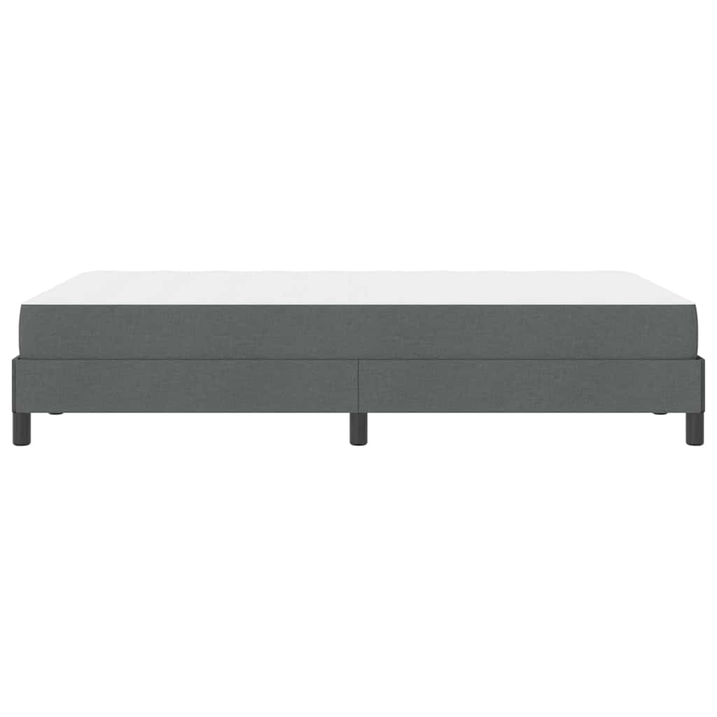 Box spring seng med madras Mørkegrå 120 x 190 cm Stof
