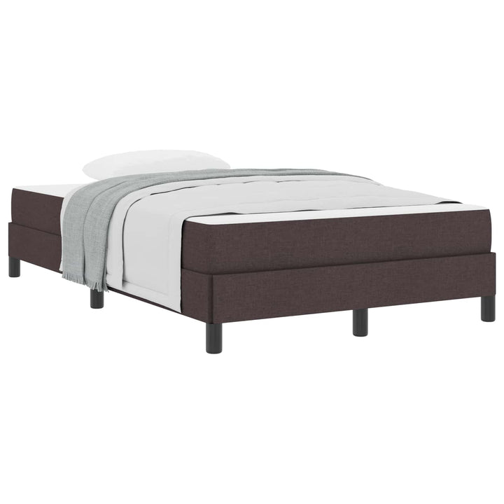 Box spring seng med madras Mørk Brun 120 x 190 cm Stof