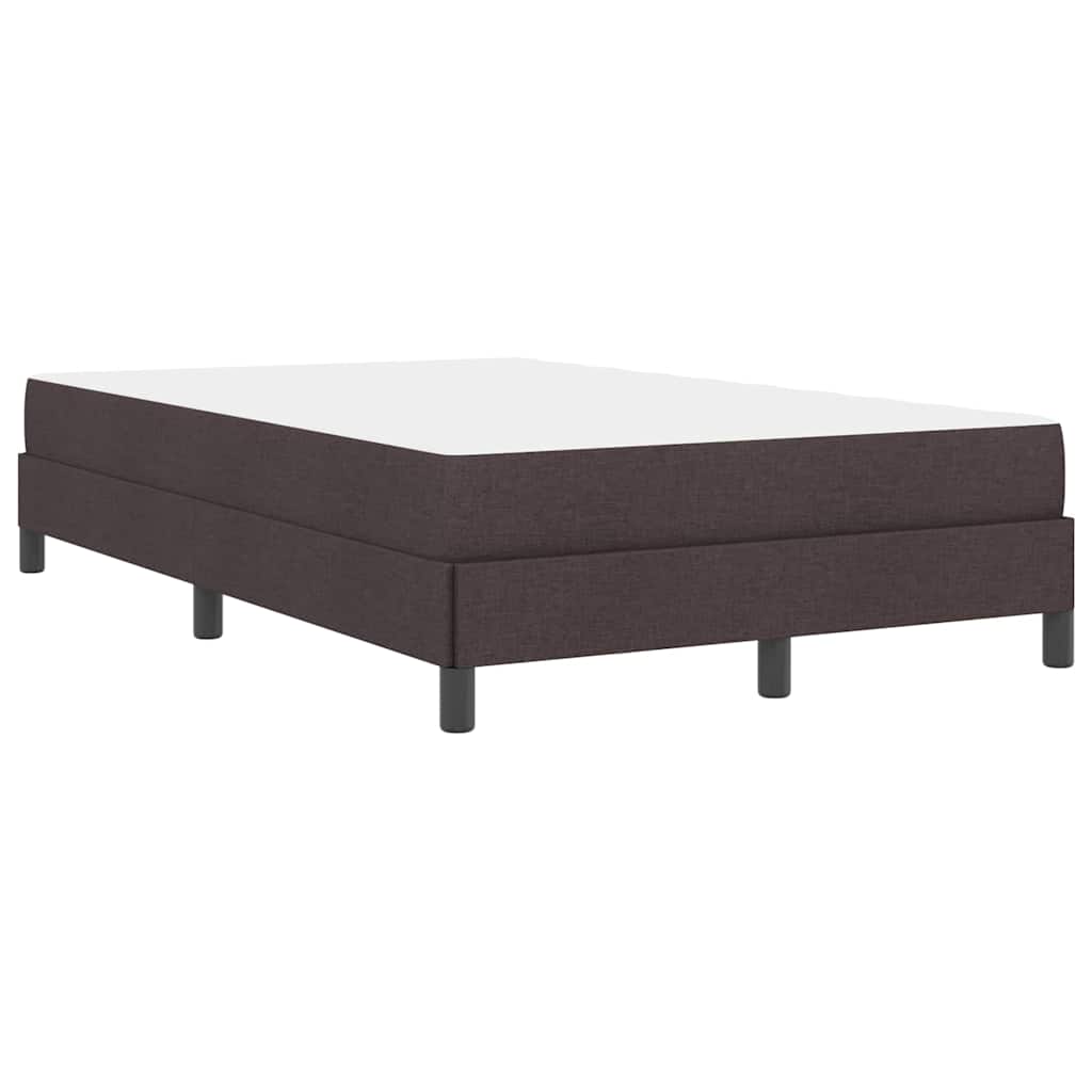 Box spring seng med madras Mørk Brun 120 x 190 cm Stof