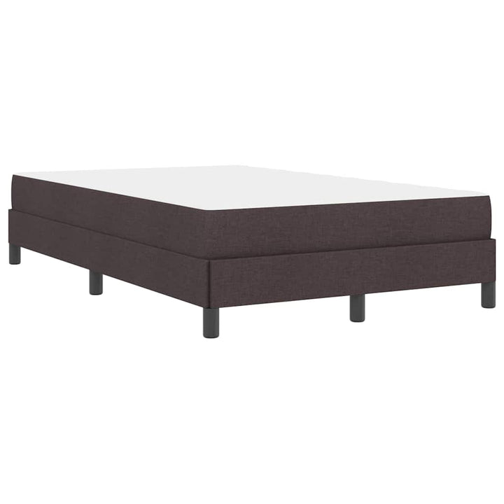 Box spring seng med madras Mørk Brun 120 x 190 cm Stof