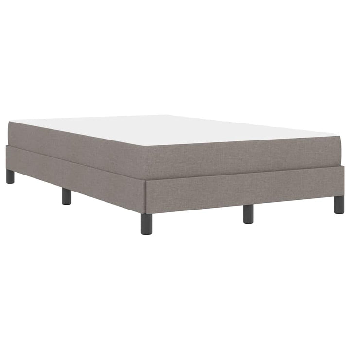 Box spring seng med madras Gråbrun 120 x 190 cm Stof