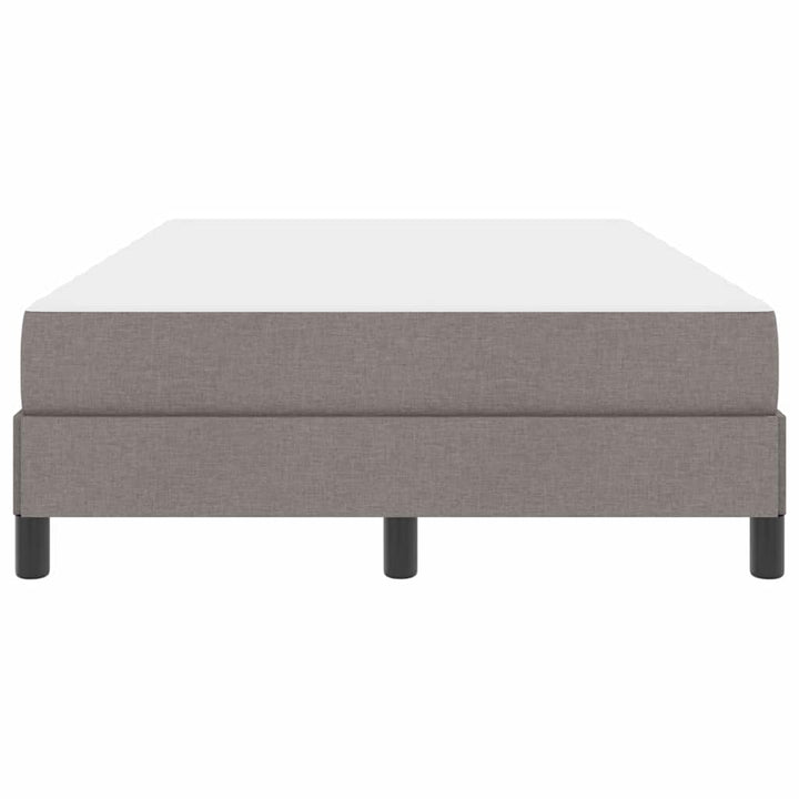 Box spring seng med madras Gråbrun 120 x 190 cm Stof