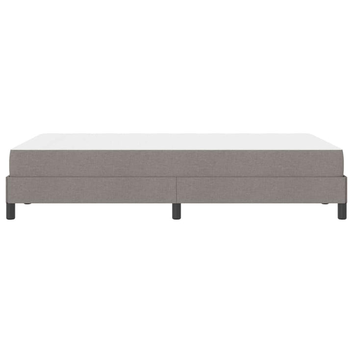 Box spring seng med madras Gråbrun 120 x 190 cm Stof