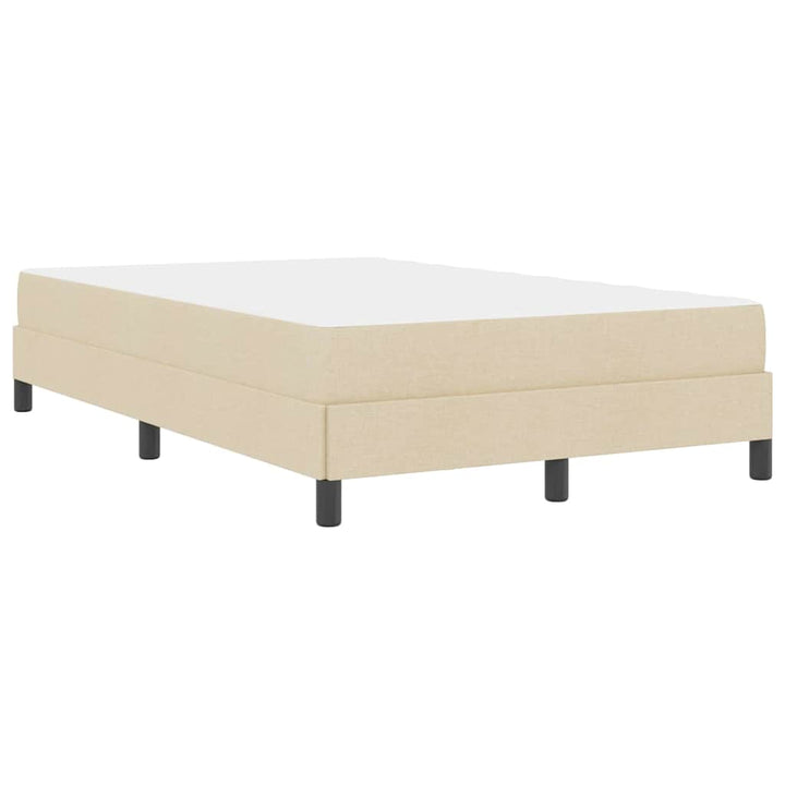 Box spring seng med madras Creme 120 x 190 cm Stof