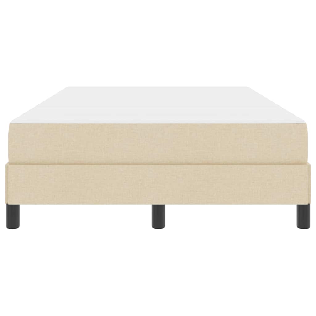 Box spring seng med madras Creme 120 x 190 cm Stof