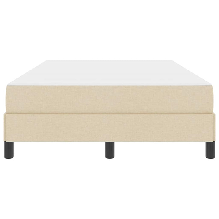 Box spring seng med madras Creme 120 x 190 cm Stof