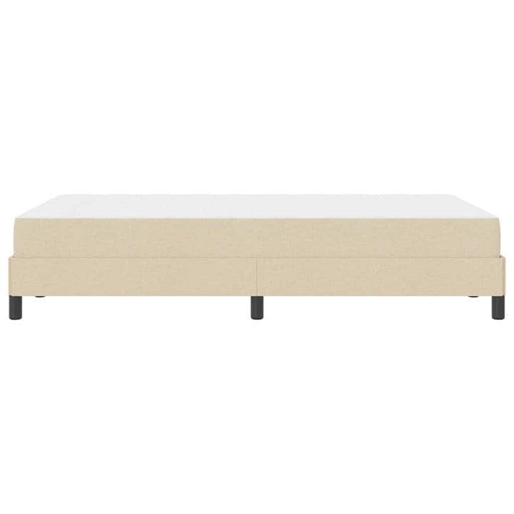 Box spring seng med madras Creme 120 x 190 cm Stof