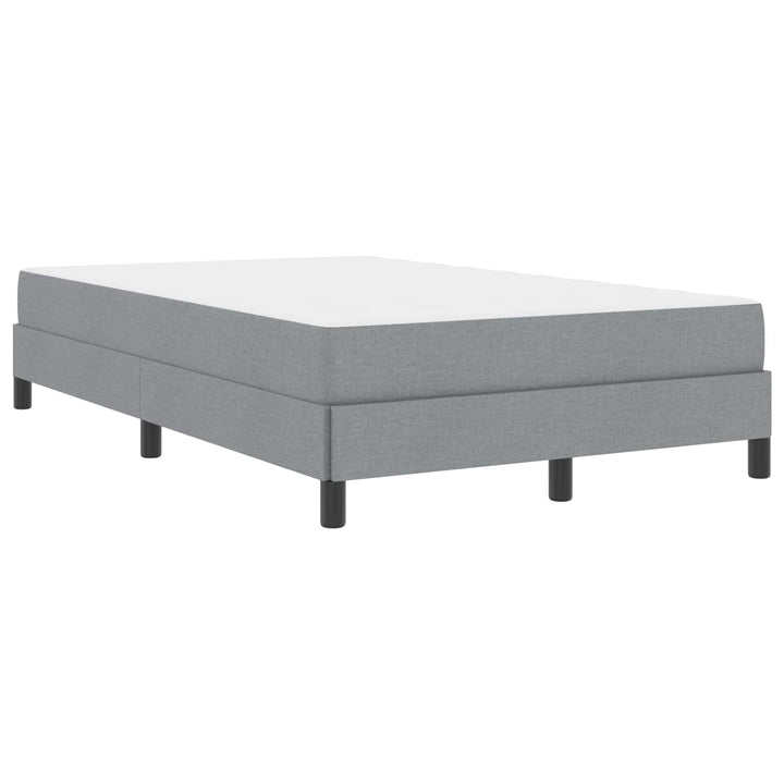 Box spring seng med madras Lysegrå 120 x 200 cm Stof