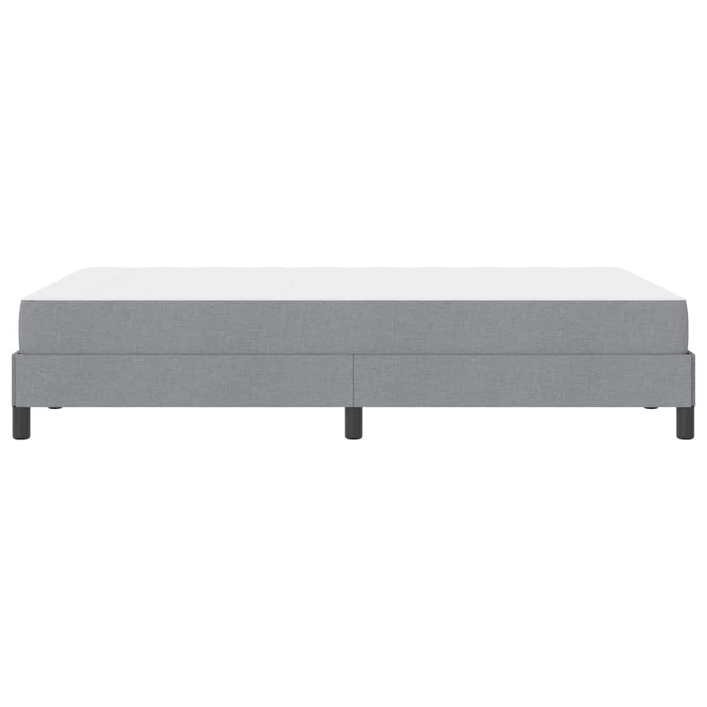 Box spring seng med madras Lysegrå 120 x 200 cm Stof