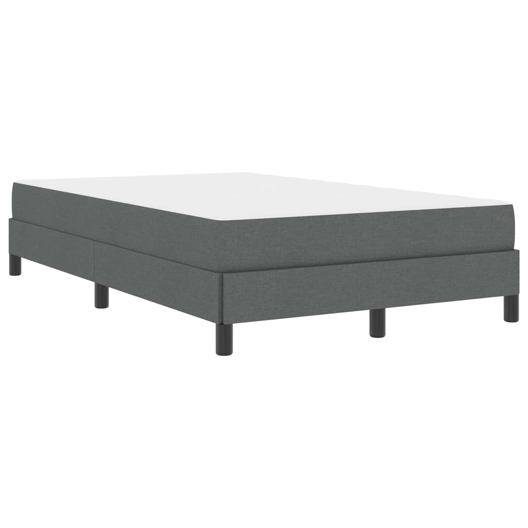 Box spring seng med madras Mørkegrå 120 x 200 cm Stof