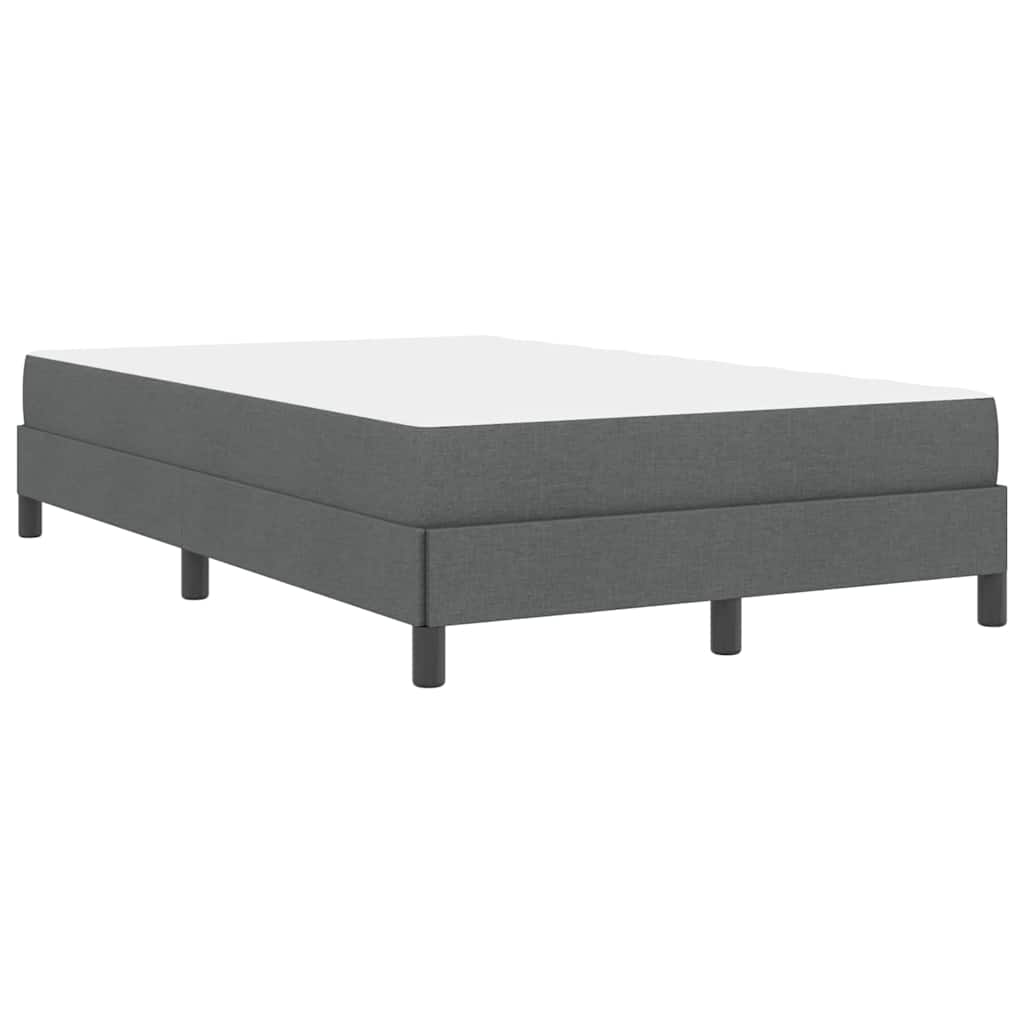 Box spring seng med madras Mørkegrå 120 x 200 cm Stof