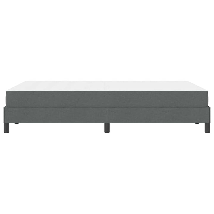 Box spring seng med madras Mørkegrå 120 x 200 cm Stof
