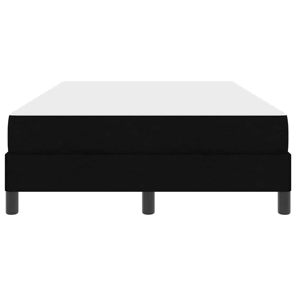 Box spring seng med madras Sort 120 x 200 cm Stof