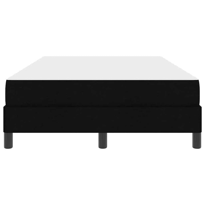 Box spring seng med madras Sort 120 x 200 cm Stof