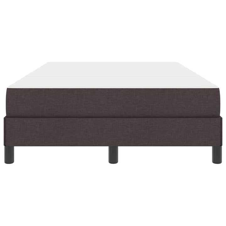 Box spring seng med madras Mørk Brun 120 x 200 cm Stof