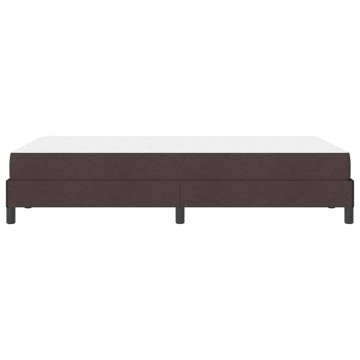 Box spring seng med madras Mørk Brun 120 x 200 cm Stof