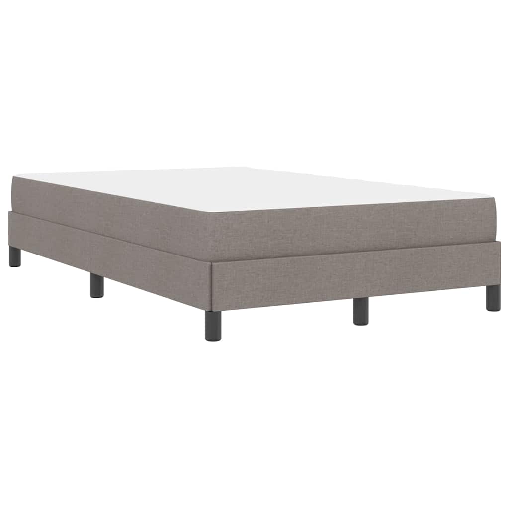 Box spring seng med madras Gråbrun 120 x 200 cm Stof