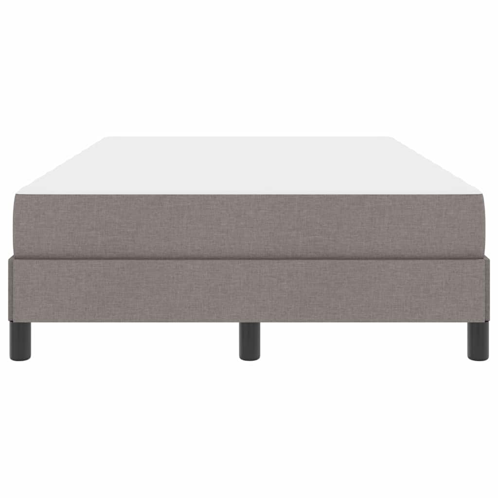 Box spring seng med madras Gråbrun 120 x 200 cm Stof