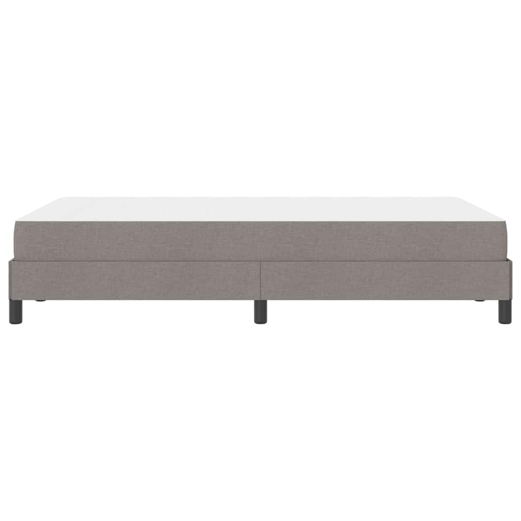Box spring seng med madras Gråbrun 120 x 200 cm Stof