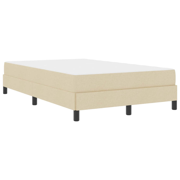 Box spring seng med madras Creme 120 x 200 cm Stof