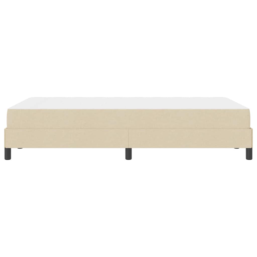 Box spring seng med madras Creme 120 x 200 cm Stof