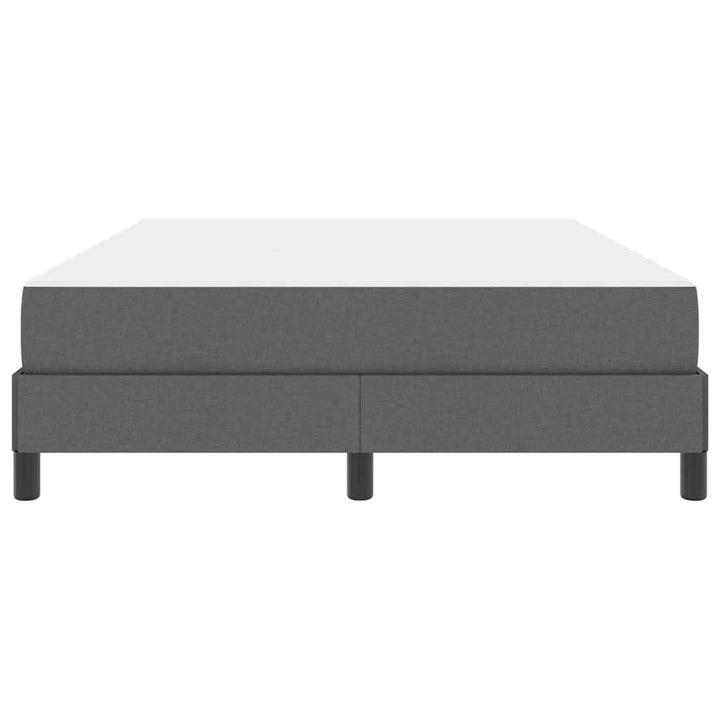 Box spring seng med madras Mørkegrå 140 x 190 cm Stof