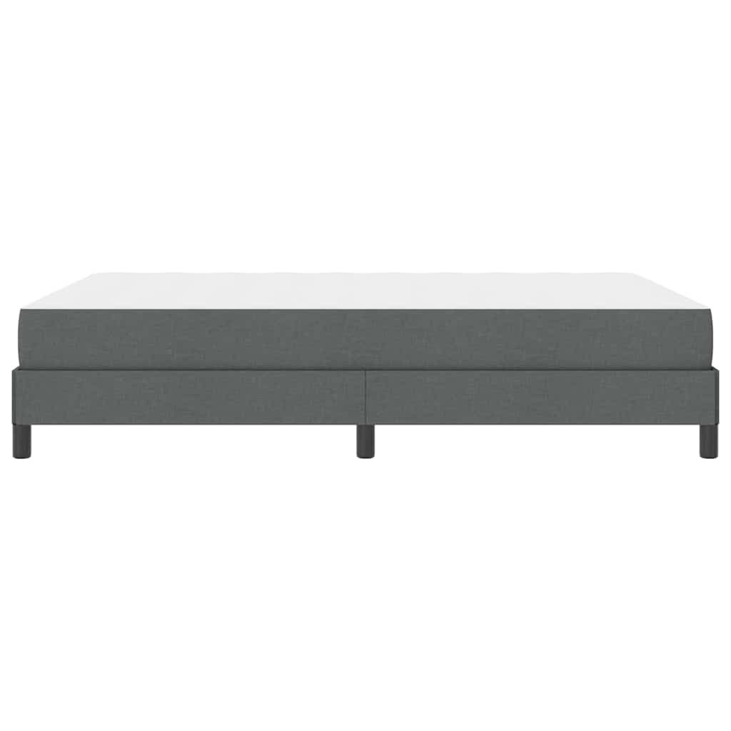 Box spring seng med madras Mørkegrå 140 x 190 cm Stof