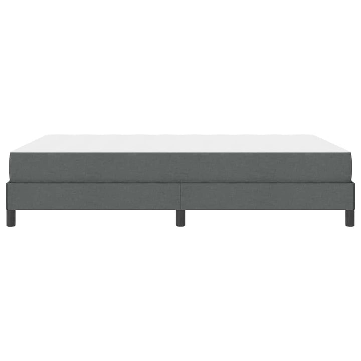 Box spring seng med madras Mørkegrå 140 x 190 cm Stof