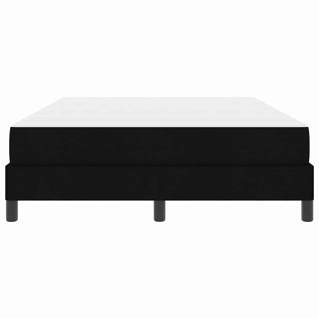 Box spring seng med madras Sort 140 x 190 cm Stof