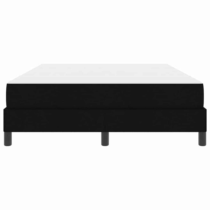 Box spring seng med madras Sort 140 x 190 cm Stof