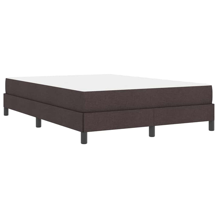 Box spring seng med madras Mørk Brun 140 x 190 cm Stof