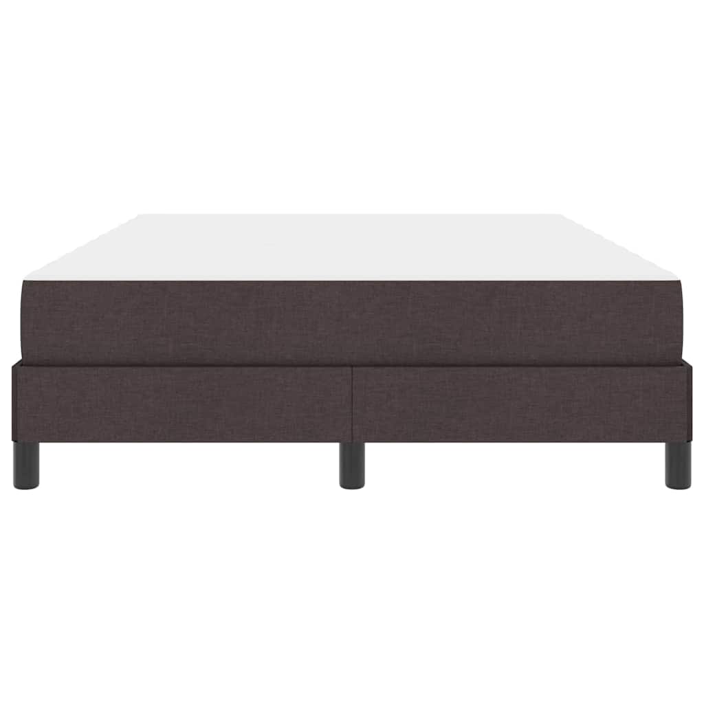 Box spring seng med madras Mørk Brun 140 x 190 cm Stof