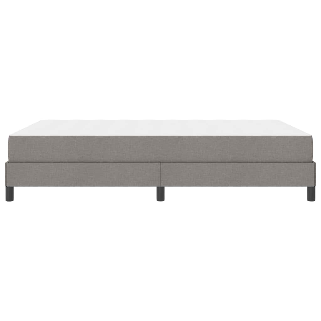 Box spring seng med madras Gråbrun 140 x 190 cm Stof