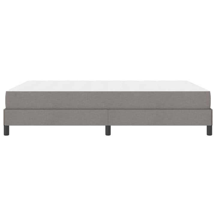 Box spring seng med madras Gråbrun 140 x 190 cm Stof
