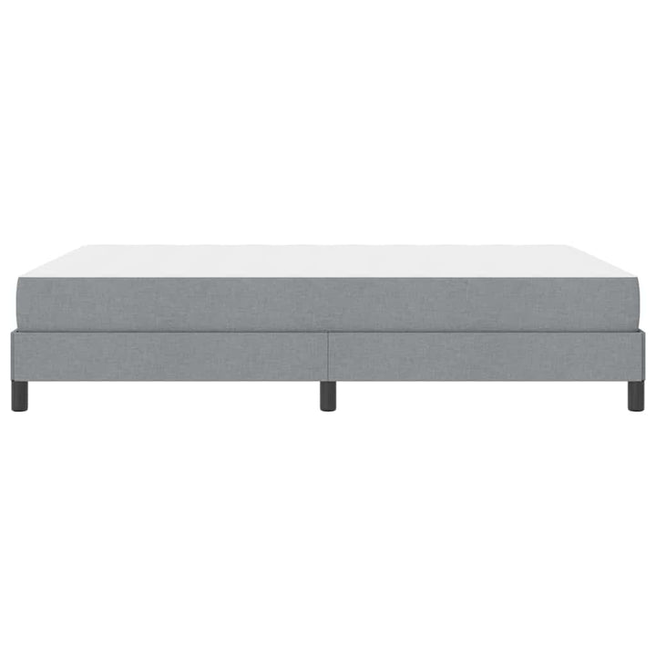 Box spring seng med madras Lysegrå 140 x 200 cm Stof