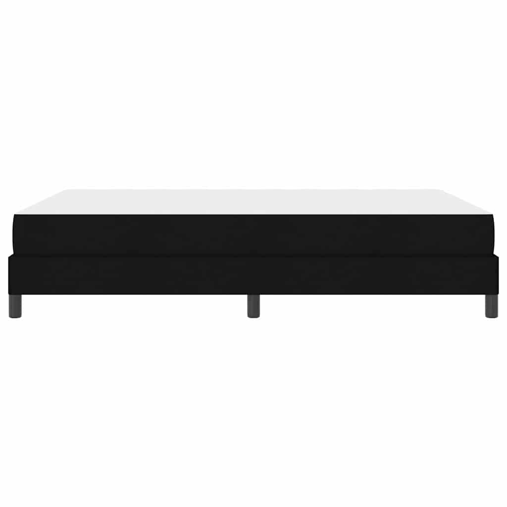 Box spring seng med madras Sort 140 x 200 cm Stof