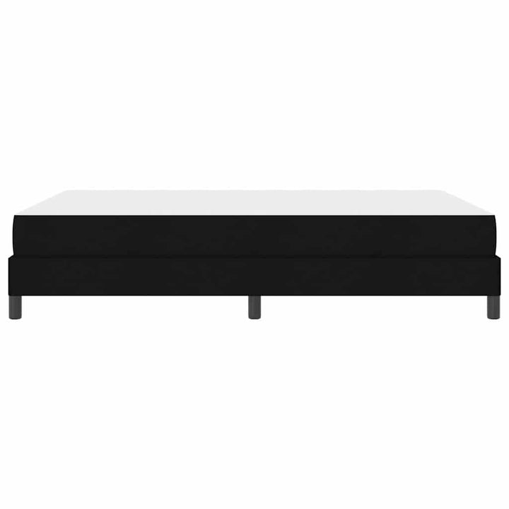 Box spring seng med madras Sort 140 x 200 cm Stof