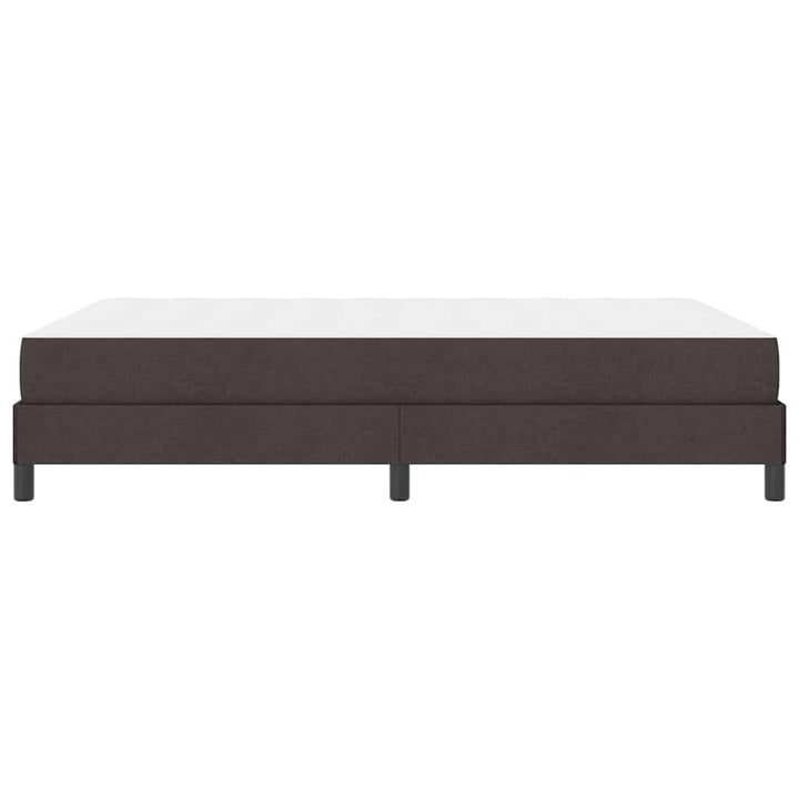 Box spring seng med madras Mørk Brun 140 x 200 cm Stof