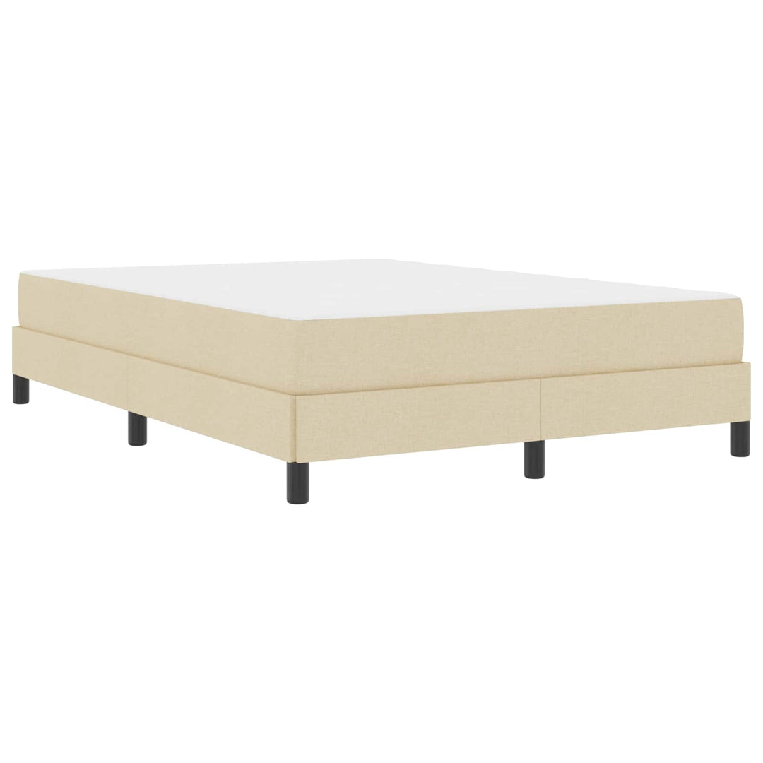 Box spring seng med madras Creme 140 x 200 cm Stof