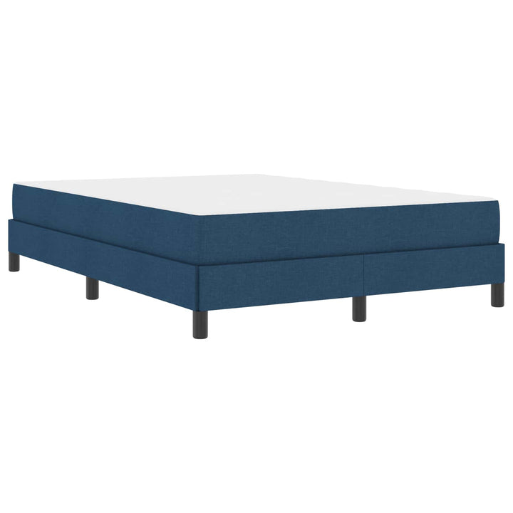 Box spring seng med madras Blå 140 x 200 cm Stof