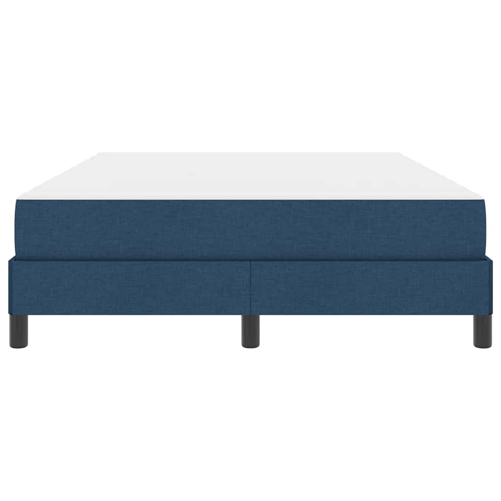 Box spring seng med madras Blå 140 x 200 cm Stof