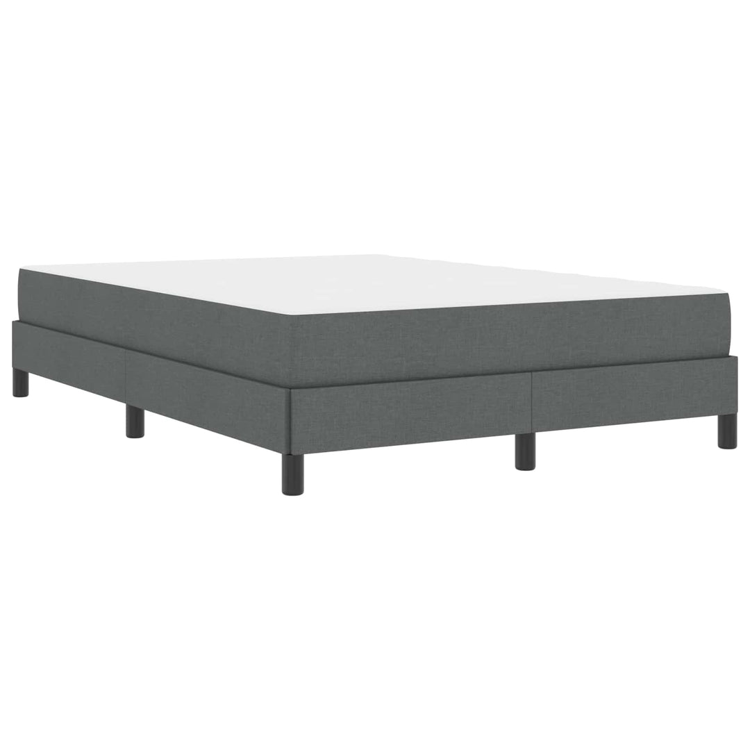 Box spring seng med madras Mørkegrå 160 x 200 cm Stof