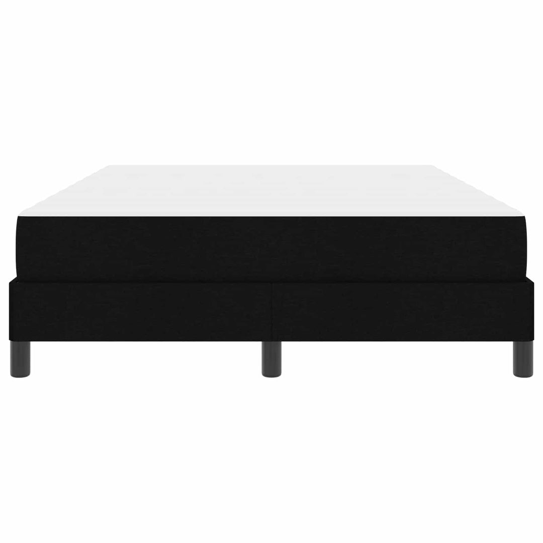 Box spring seng med madras Sort 160 x 200 cm Stof